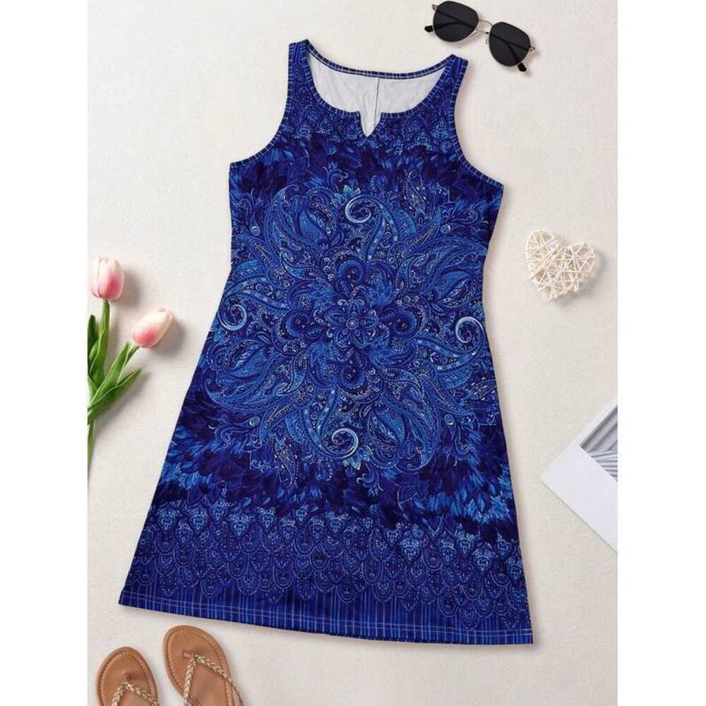 New Fashionable Style Dress, Digital Printing Versatile